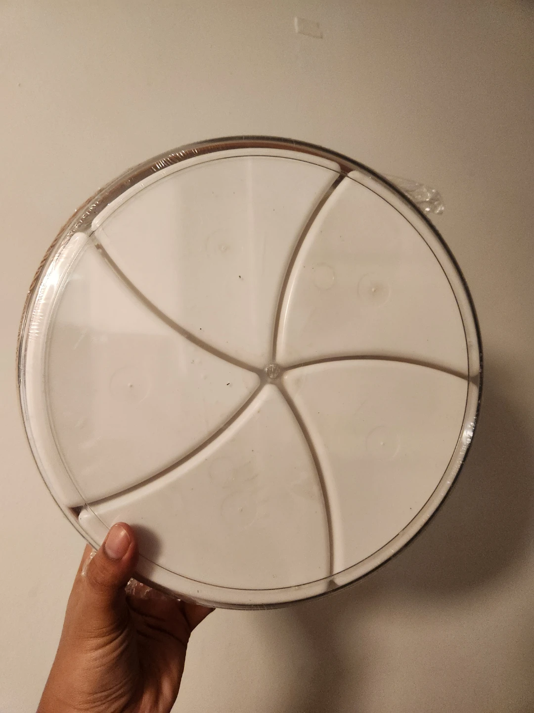 Round Rotating Snack Tray with Compartments- New - photo 4