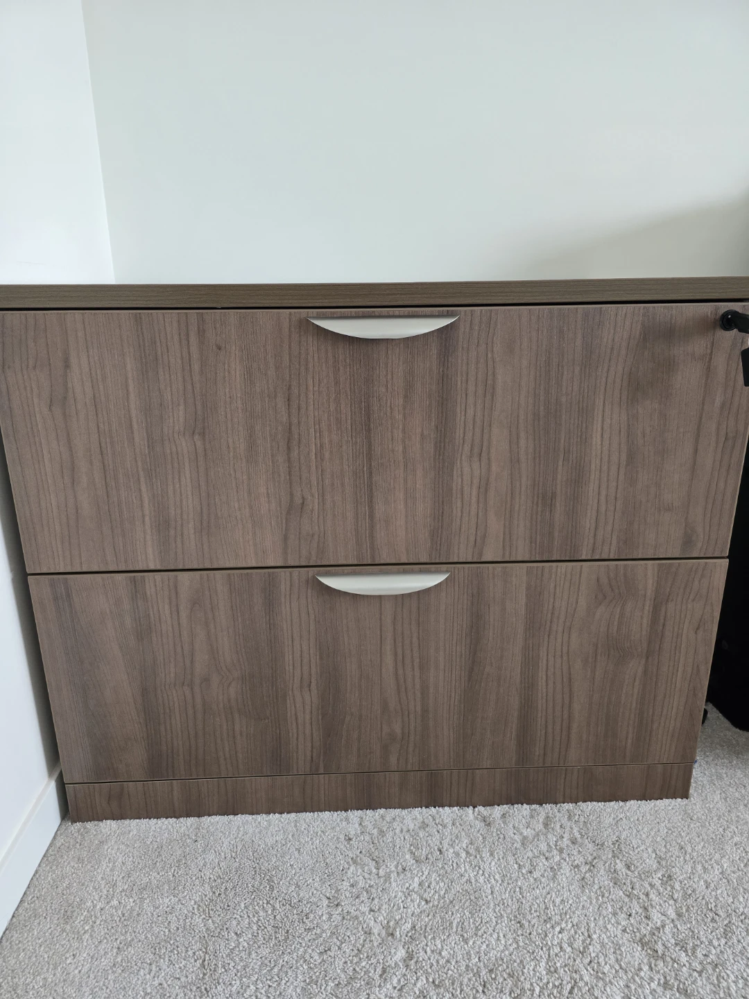Wood Filing Cabinet - 2 Drawer