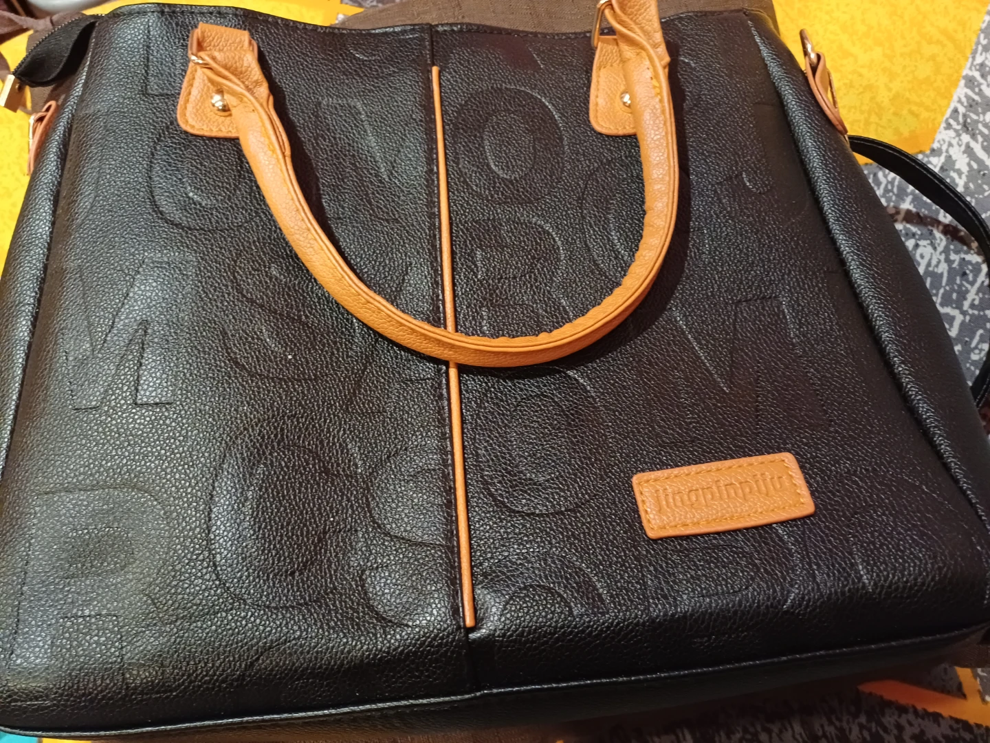 Black Tote Bag with Shoulder Strap - photo 2