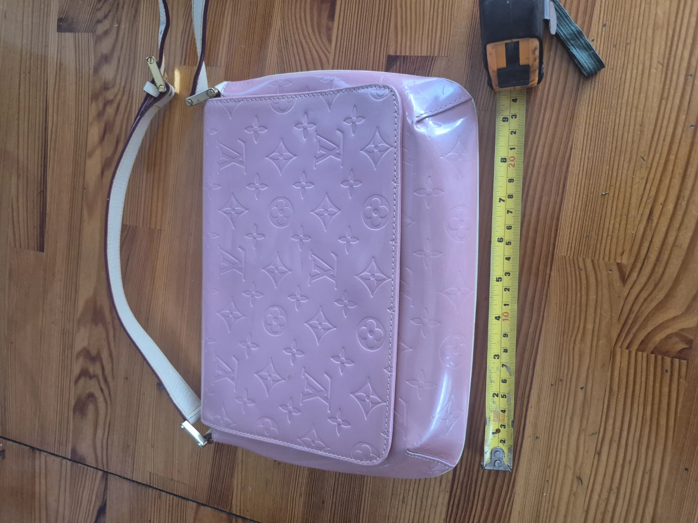 Pink Vernis Shoulder Bag with Pouch - photo 4