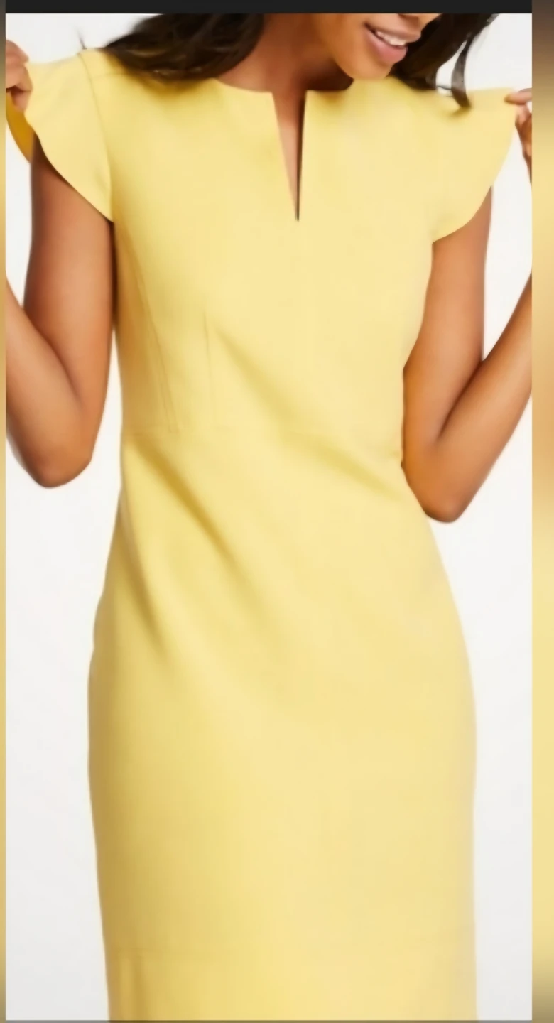 Ann Taylor Yellow Dress - Size 2 Tall
