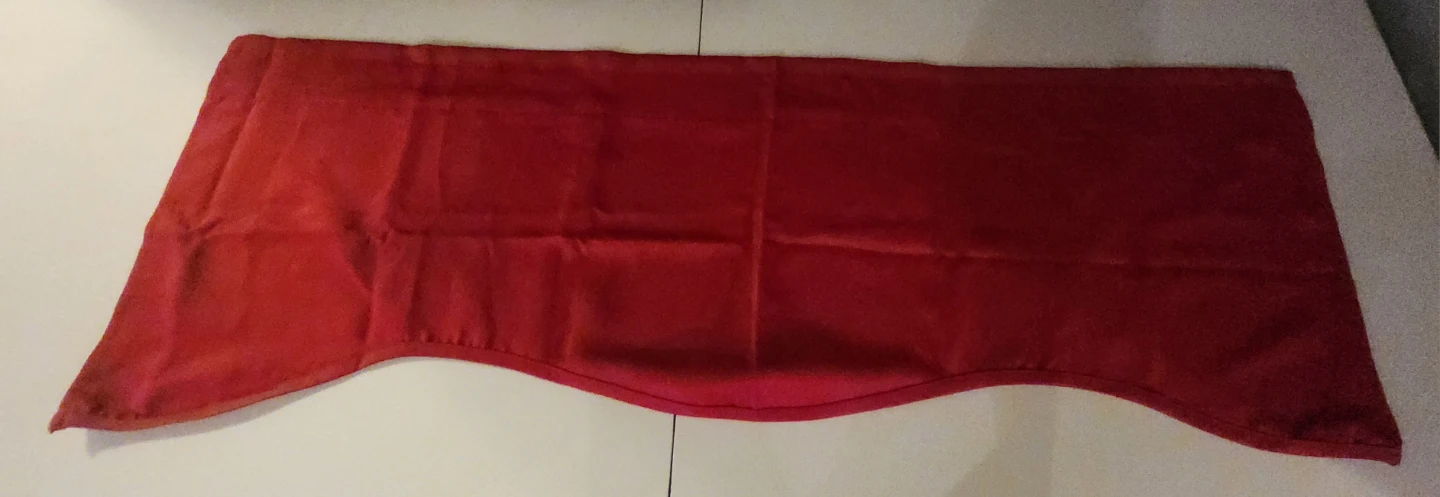 Deconovo Red Valance Window Curtain