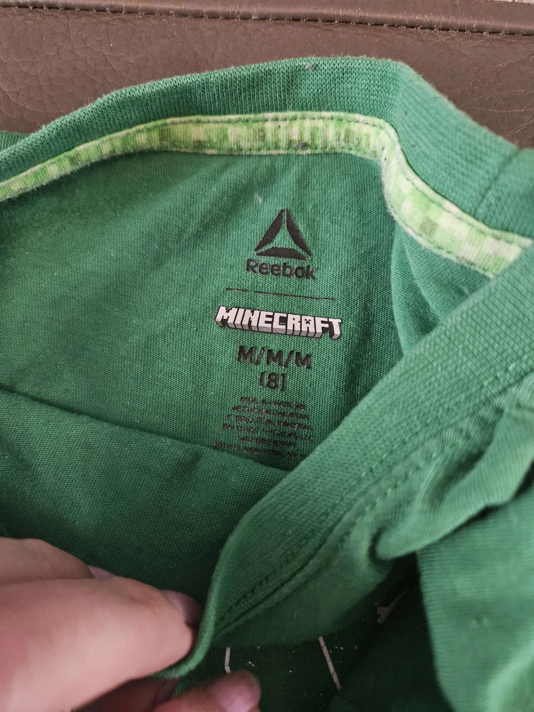 Reebok Minecraft Green Long Sleeve Shirt - Size M - photo 4