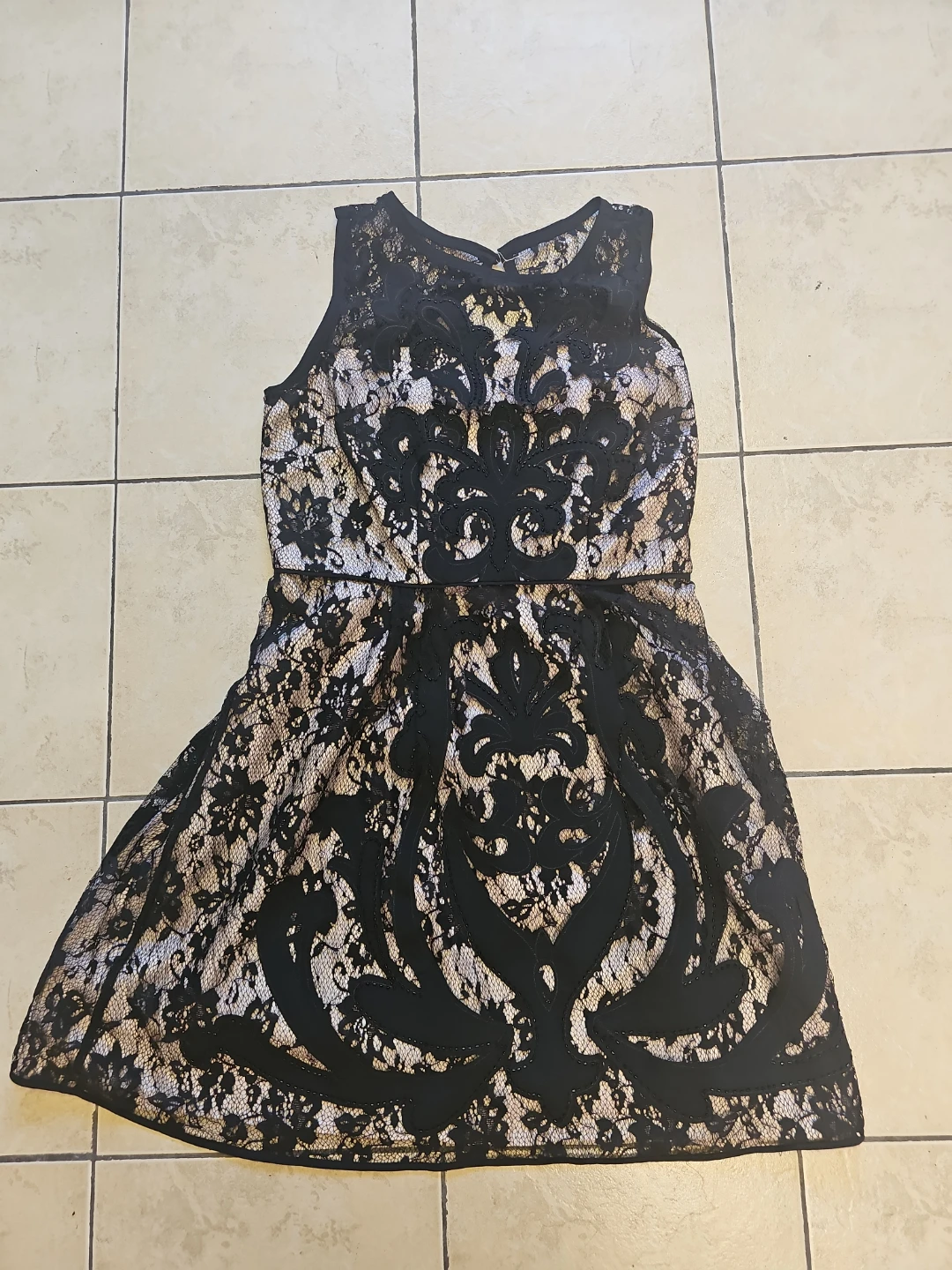 Temperance Black Lace Dress - Size L - photo 2