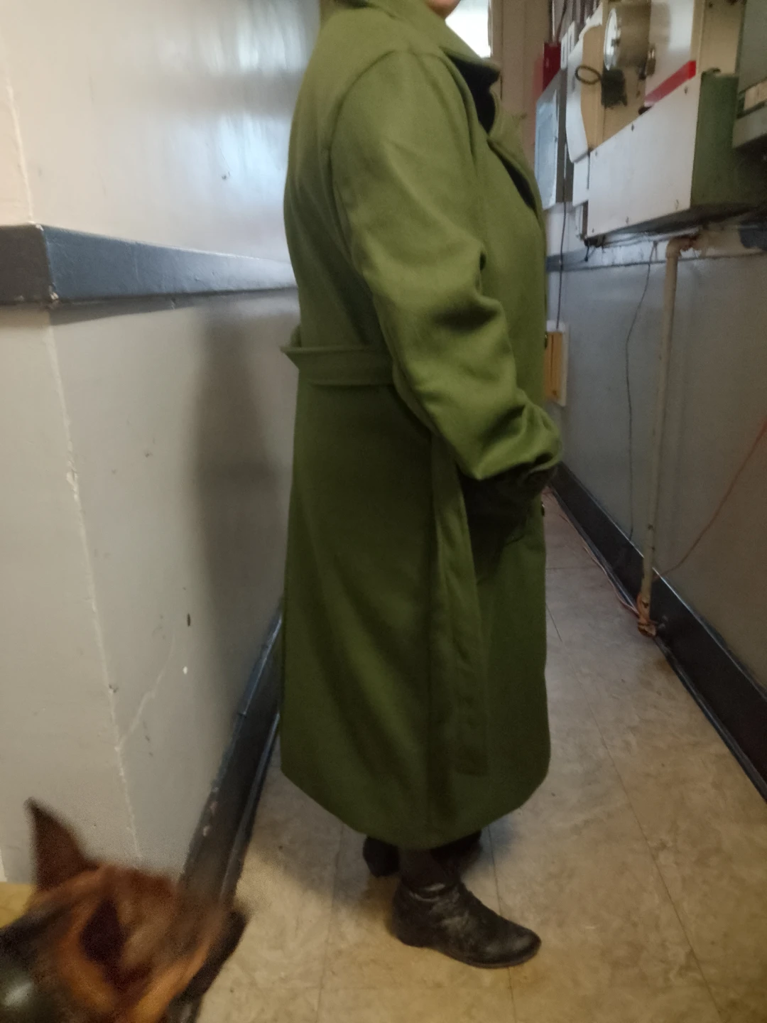 Olive Green Trench Coat - photo 3