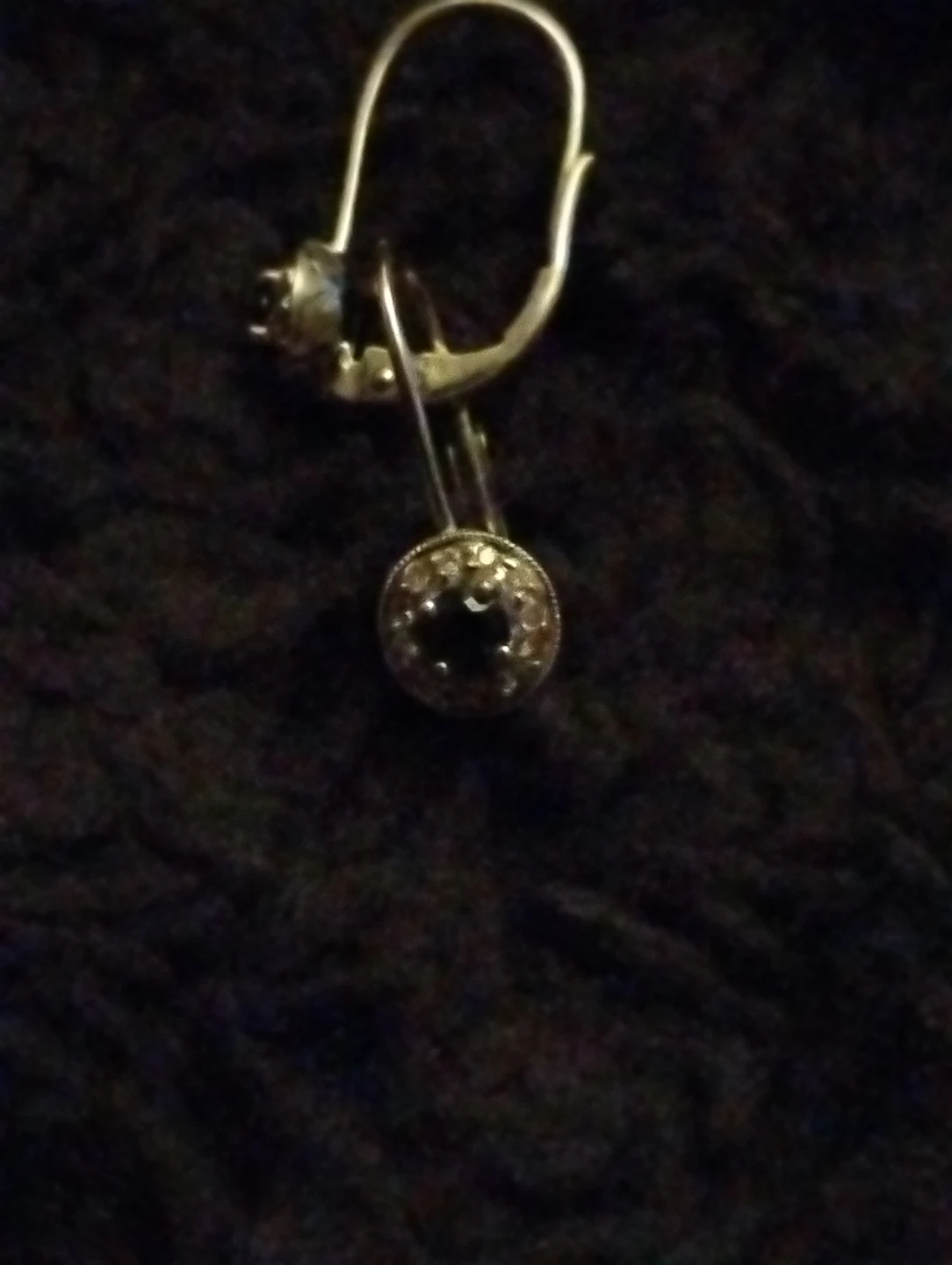18k White gold diamond and Sapphire earrings 🥕 - photo 2