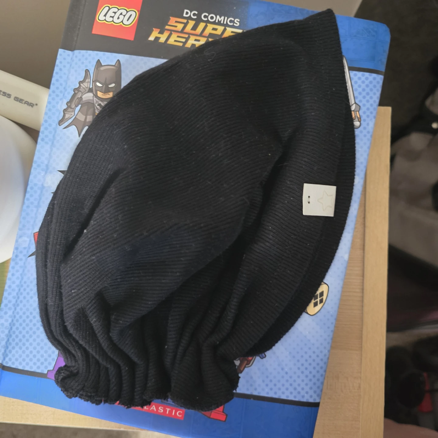 Black Beanie with Star Detail