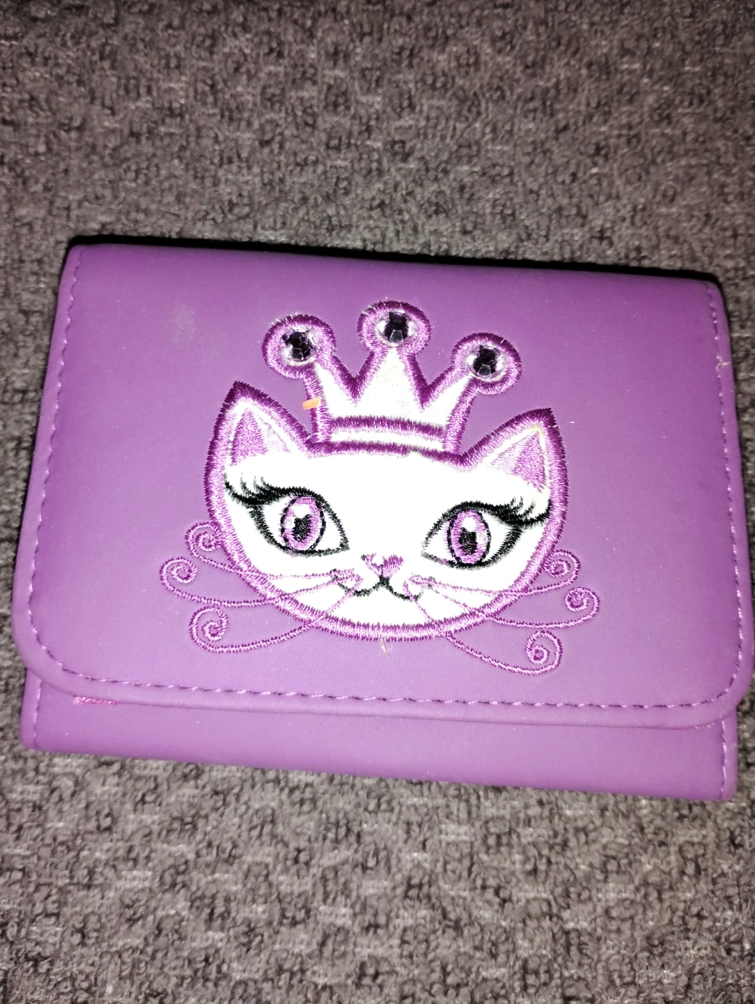 NEW!! SMALL PURPLE KITTY WALLET