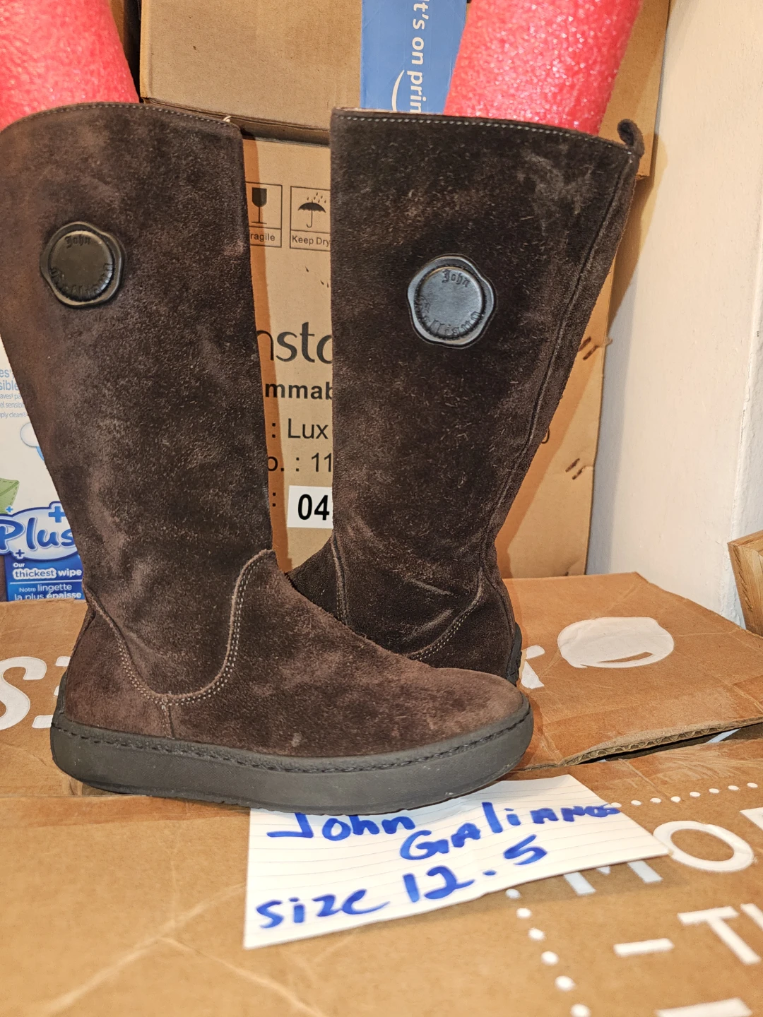 John Galliano Suede Boots for Girls - photo 4