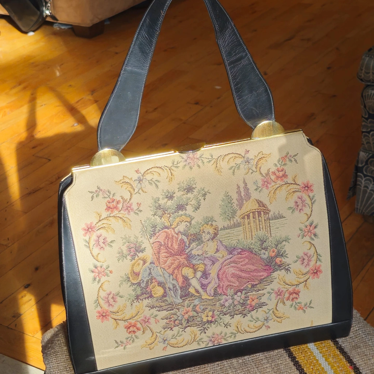 Vintage Cortini Tapestry Handbag