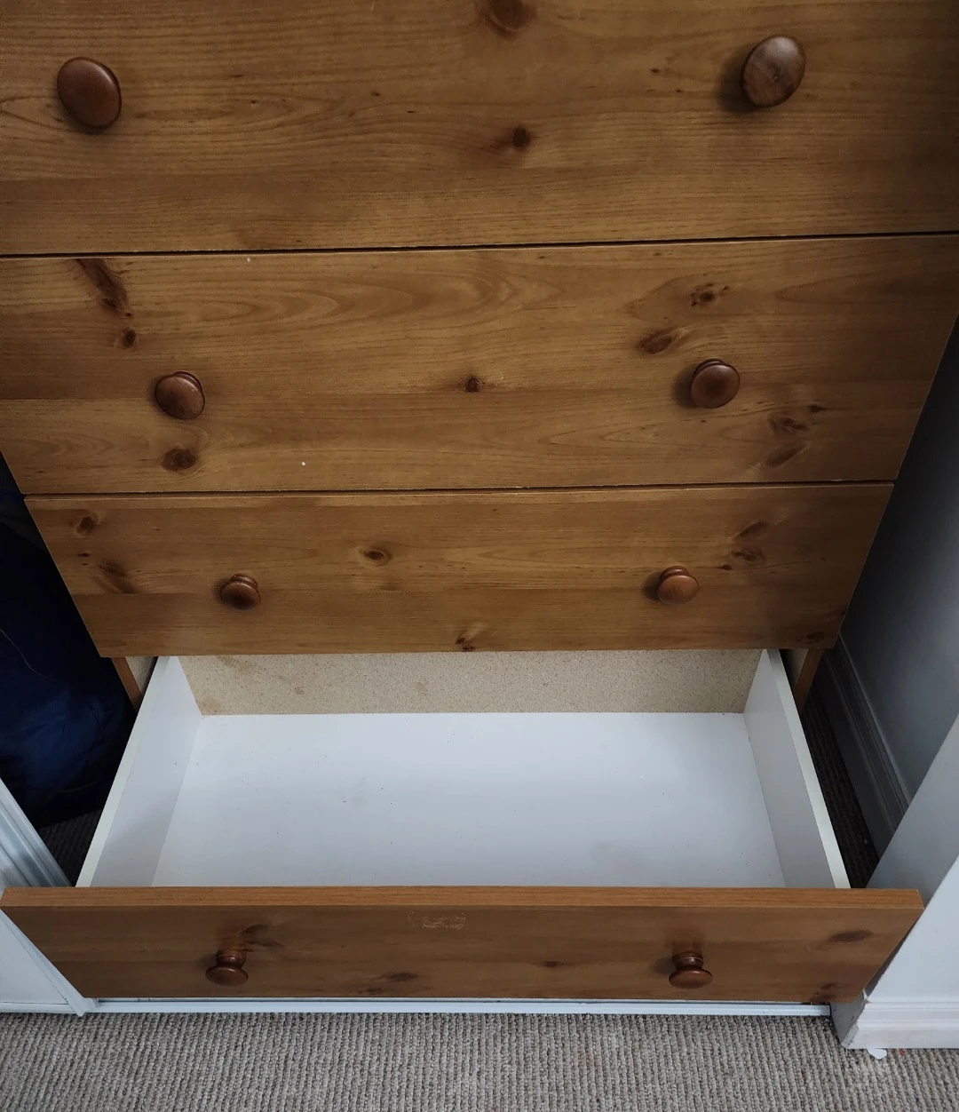 Wooden 5 drawer chest - photo 3