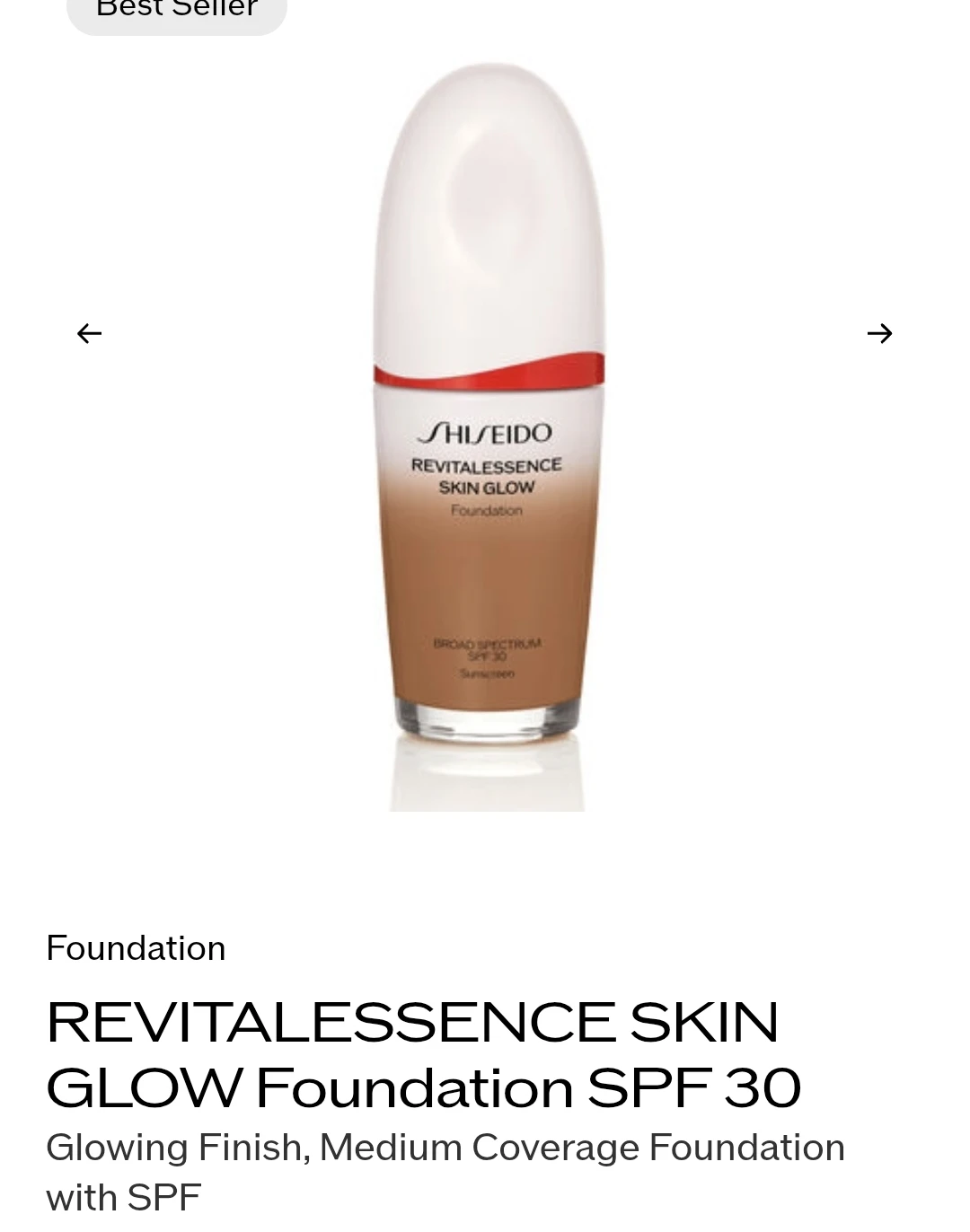 Shiseido Revitalessence Skin Glow Foundation 430/550 - photo 3