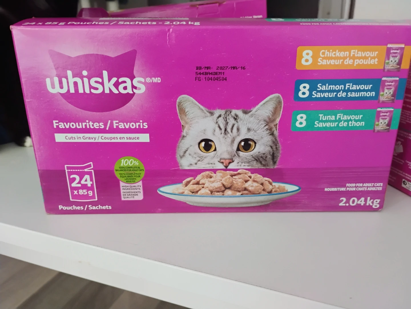 Whiskas Favourites/Favoris Cat Food Pouches (24 x 85g)