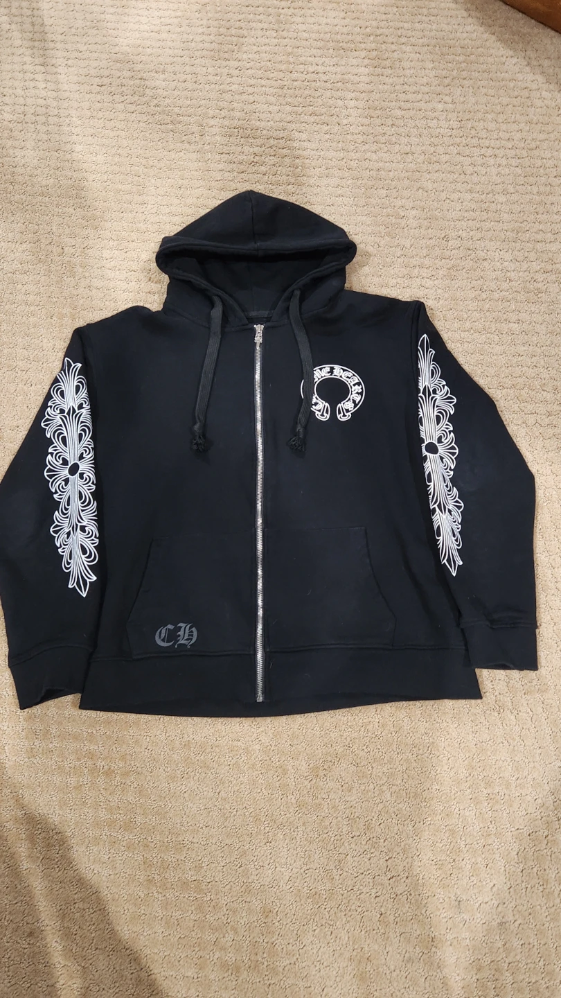 Chrome hearts zip up