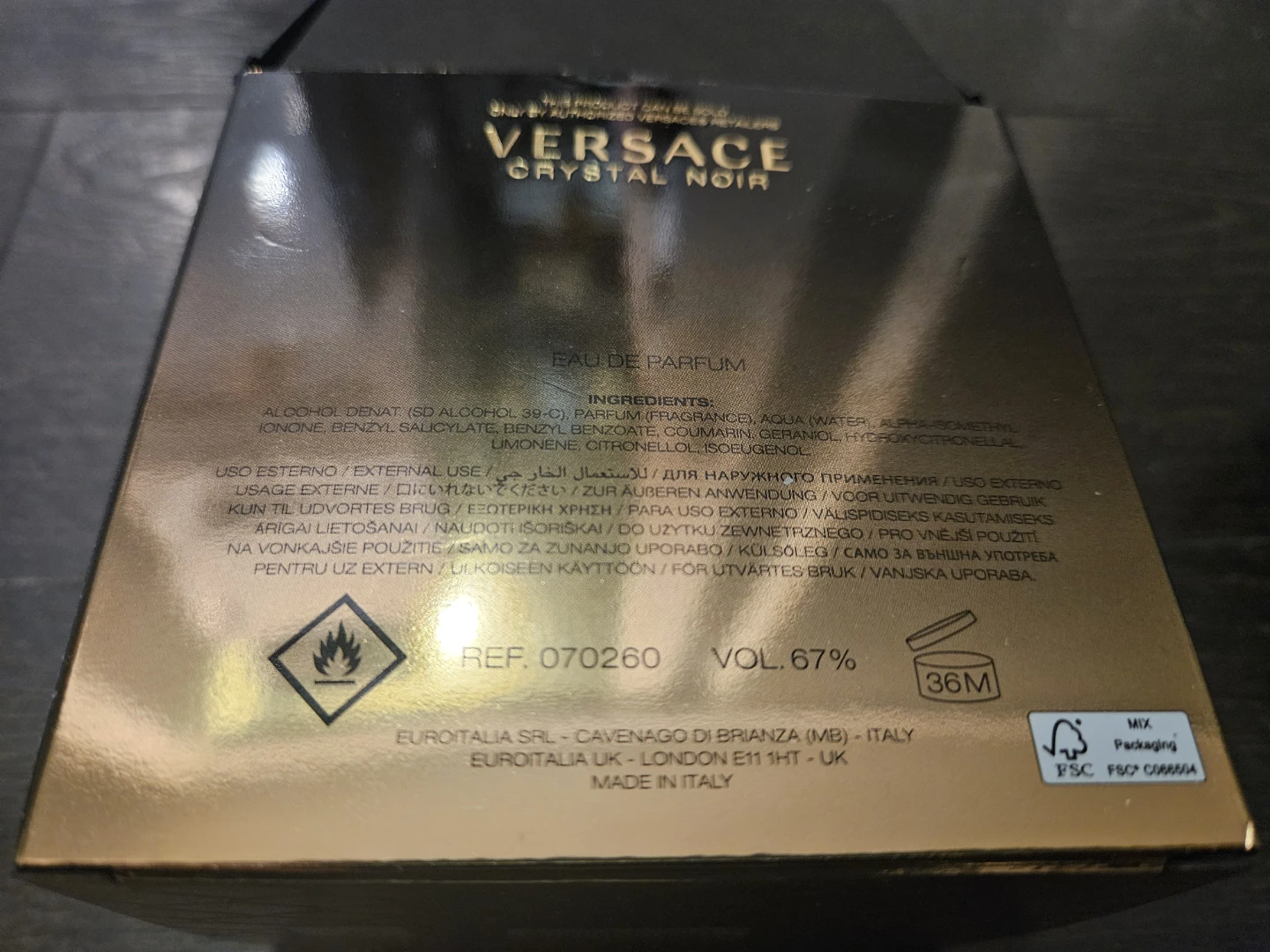 Versace Crystal Noir Eau de Toilette 50ml - photo 4