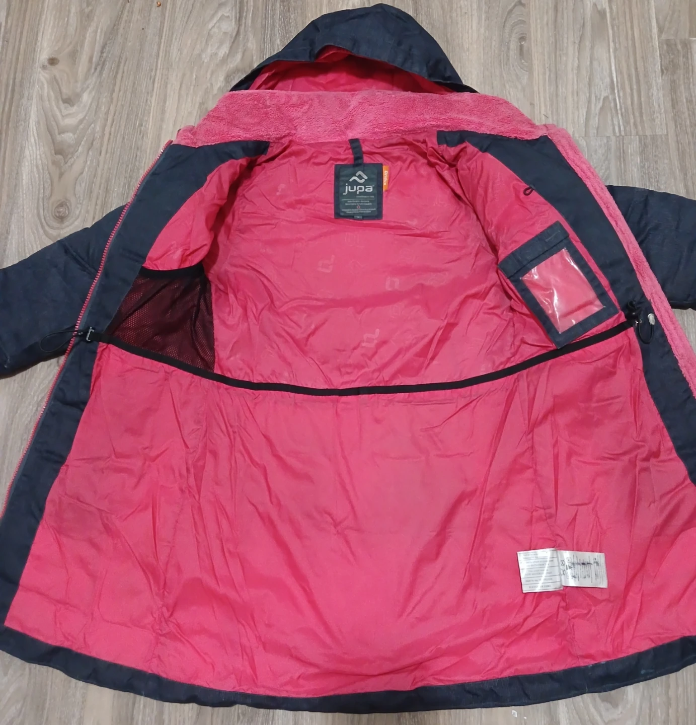 Girls' Denim-Look Puffer Coat - photo 2