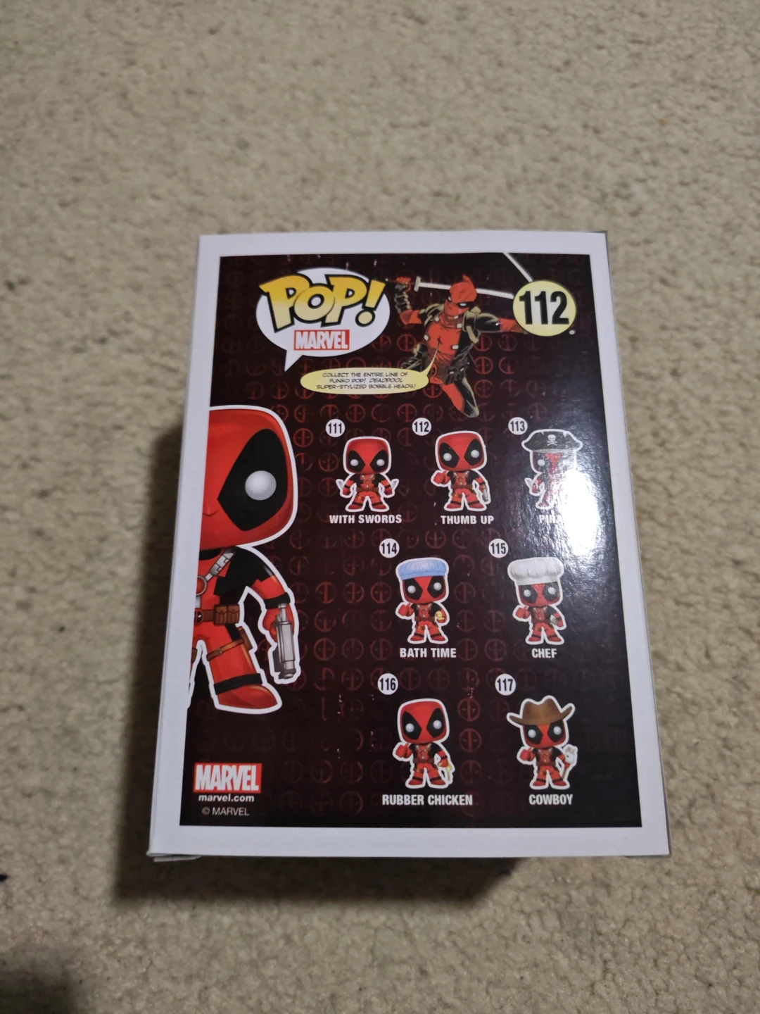 Funko Pop! Marvel Deadpool 112 (Thumb Up) Vinyl Figure - photo 3