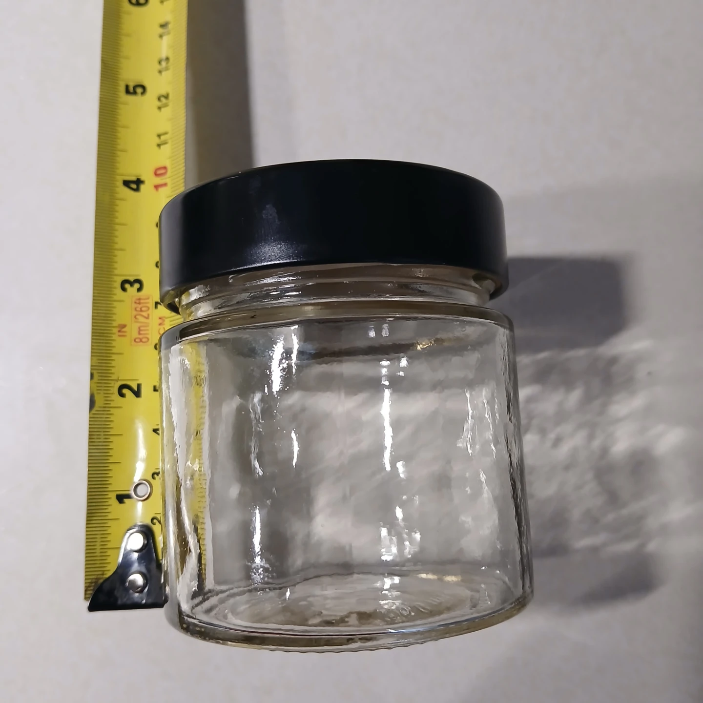 Glass Jars with Black Lids - Set of 2 X 12 Jars - photo 3