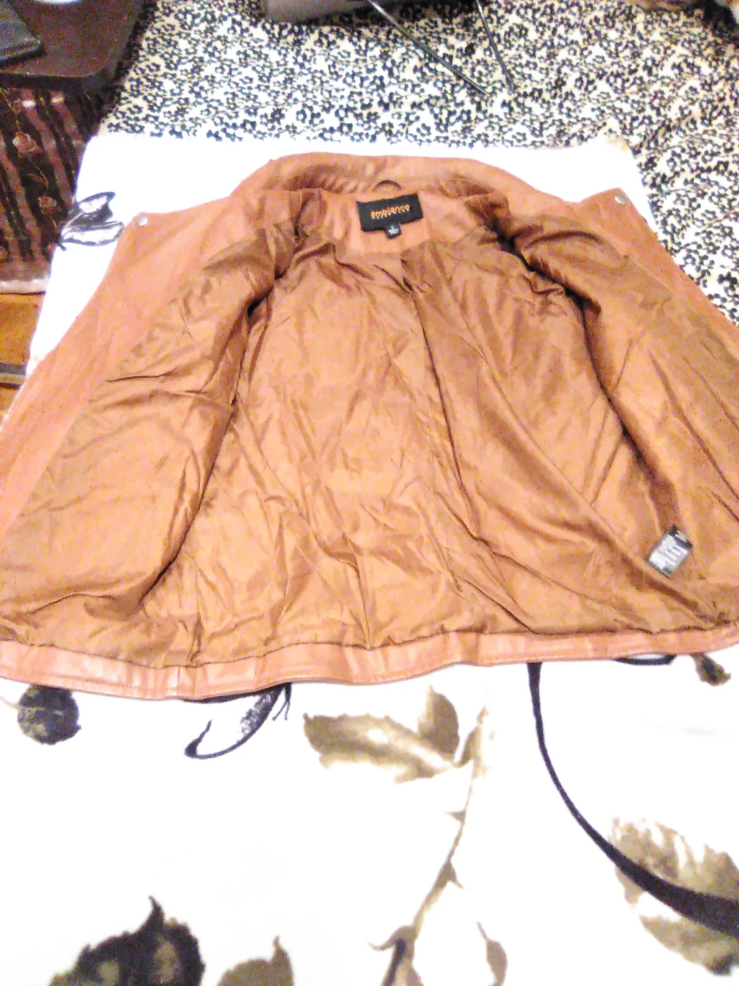 Ambiance Outerwear Brown Jacket - Size L - photo 3