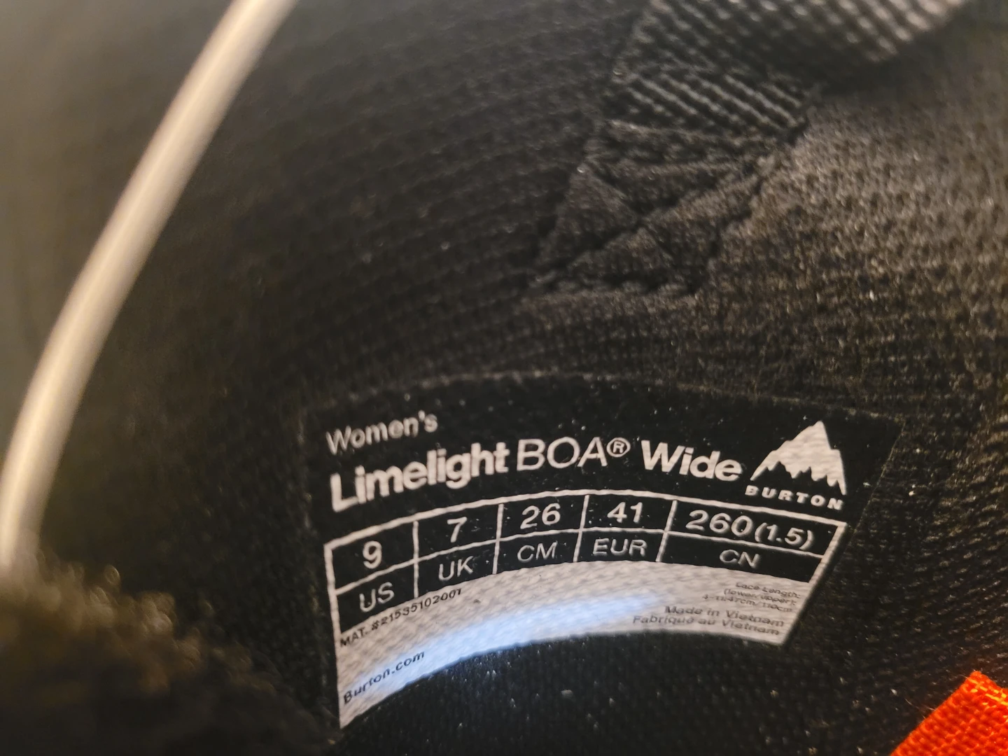 Burton Limelight BOA Women's Snowboard Boots - Size 9 - photo 4