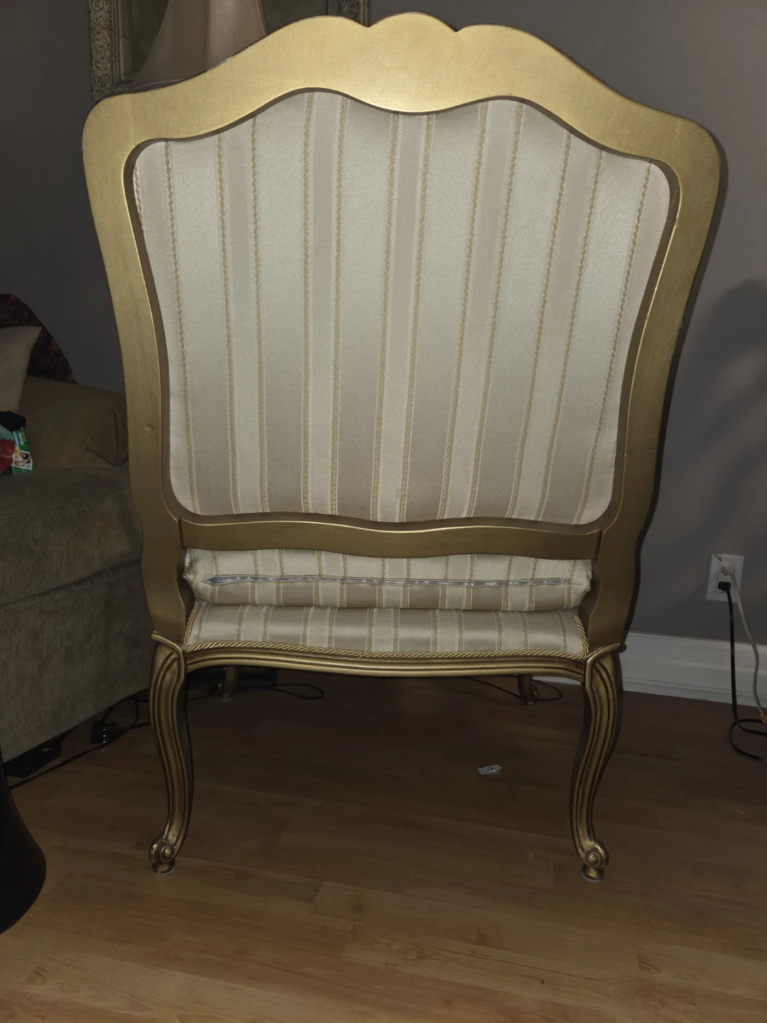 Gold French Provincial Armchair - photo 3