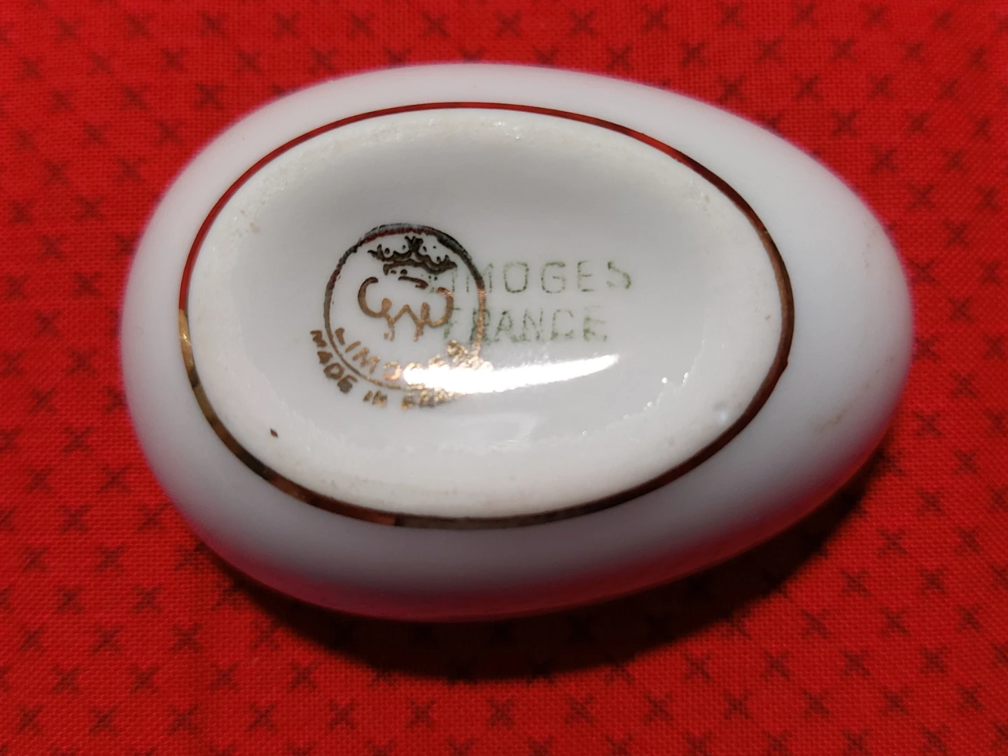Limoges France Porcelain Egg Trinket Box - photo 3