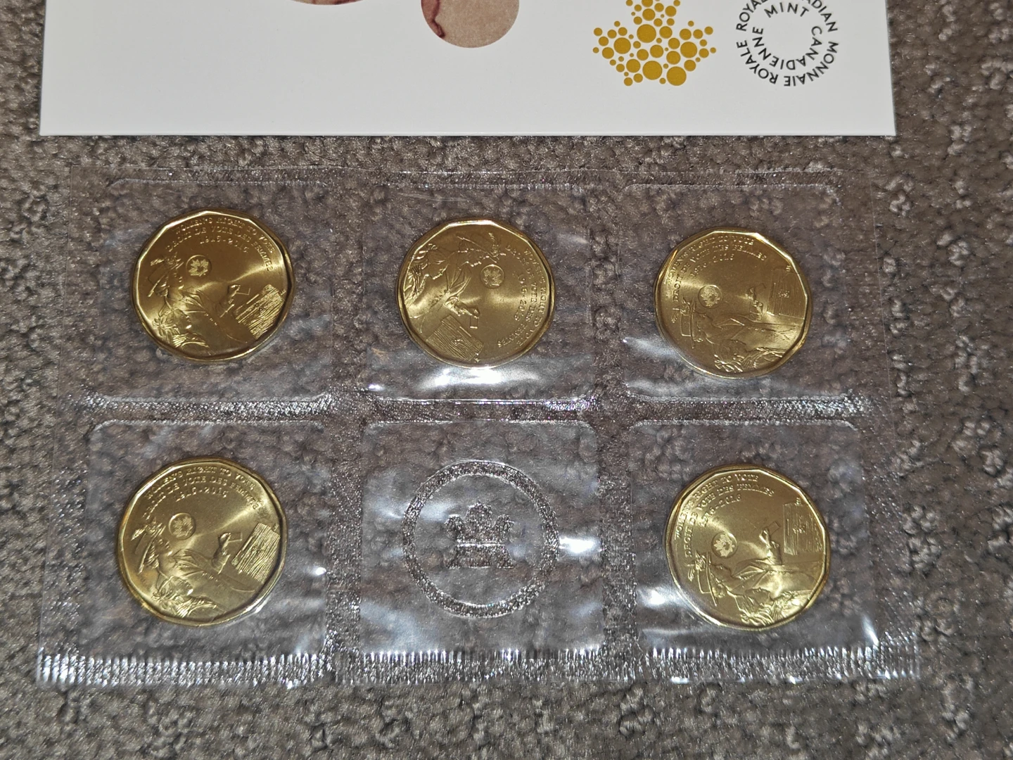2016 Canada Women’s Right to Vote 100th Anniversary 5-Coin Set - photo 4