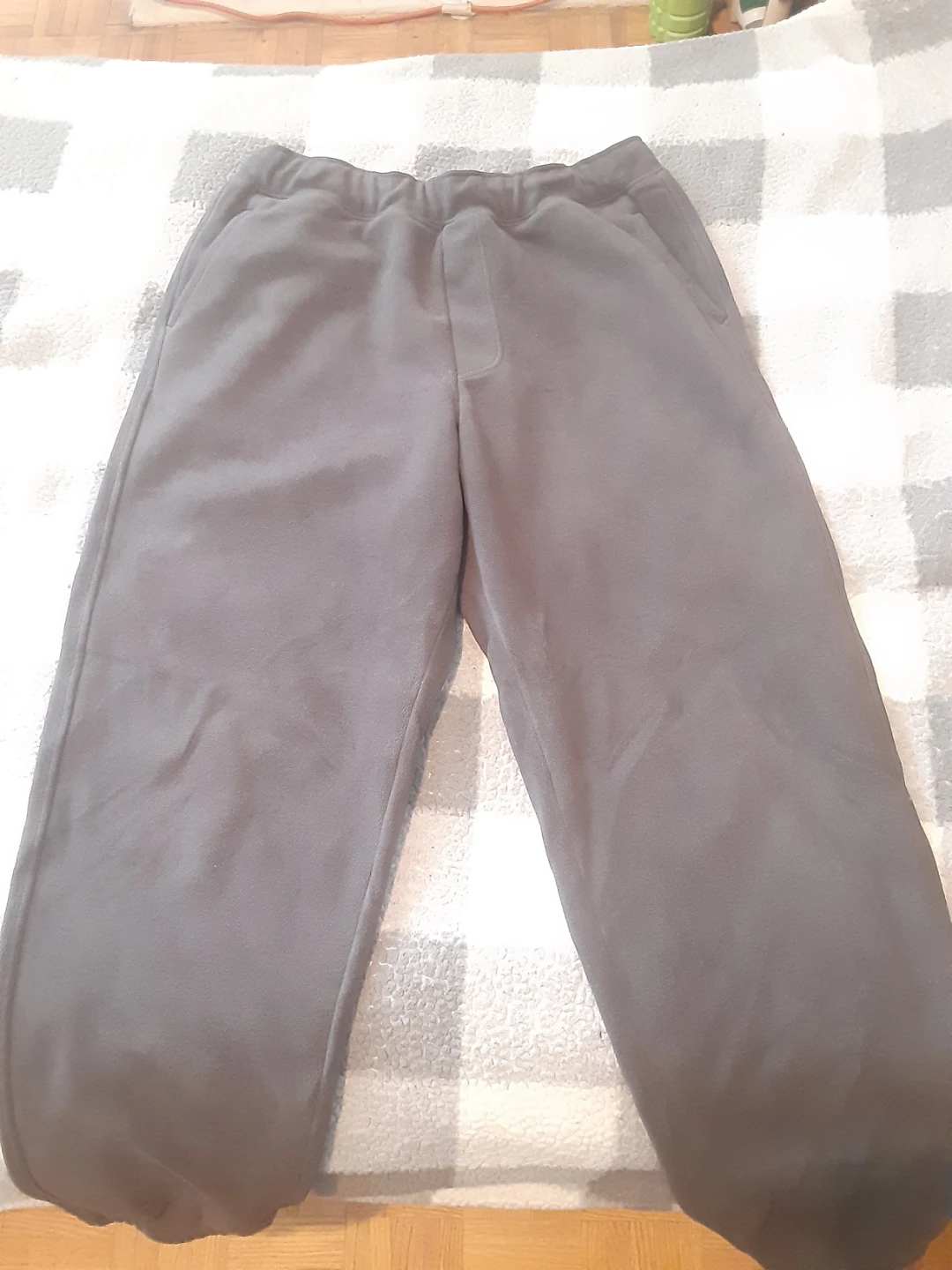 UNIQLO Fleece Pants - Grey, Size L