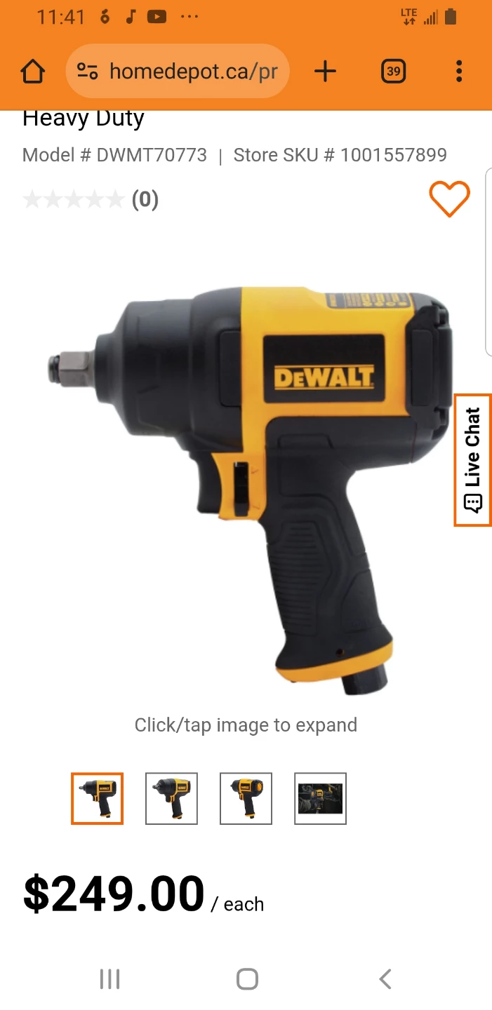 DeWalt 1/2" Heavy Duty Impact Wrench DWMT70773 - photo 2