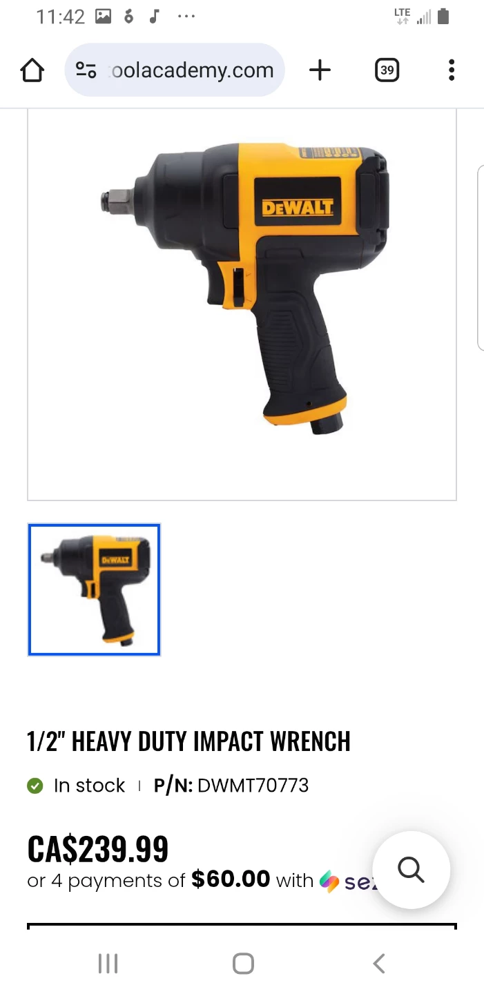 DeWalt 1/2" Heavy Duty Impact Wrench DWMT70773 - photo 3