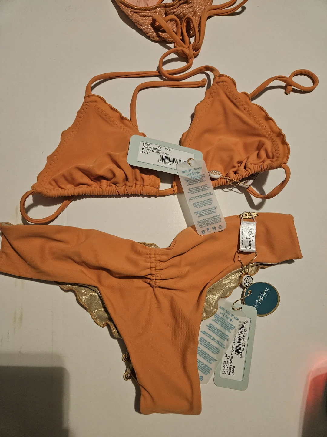 Luli Fama Buena Vista Ruched Bikini Bottom - L - photo 4