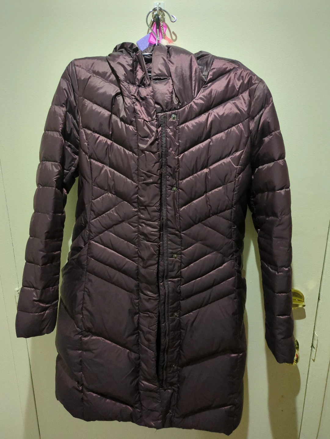 Puffer Coat - Plum Colour