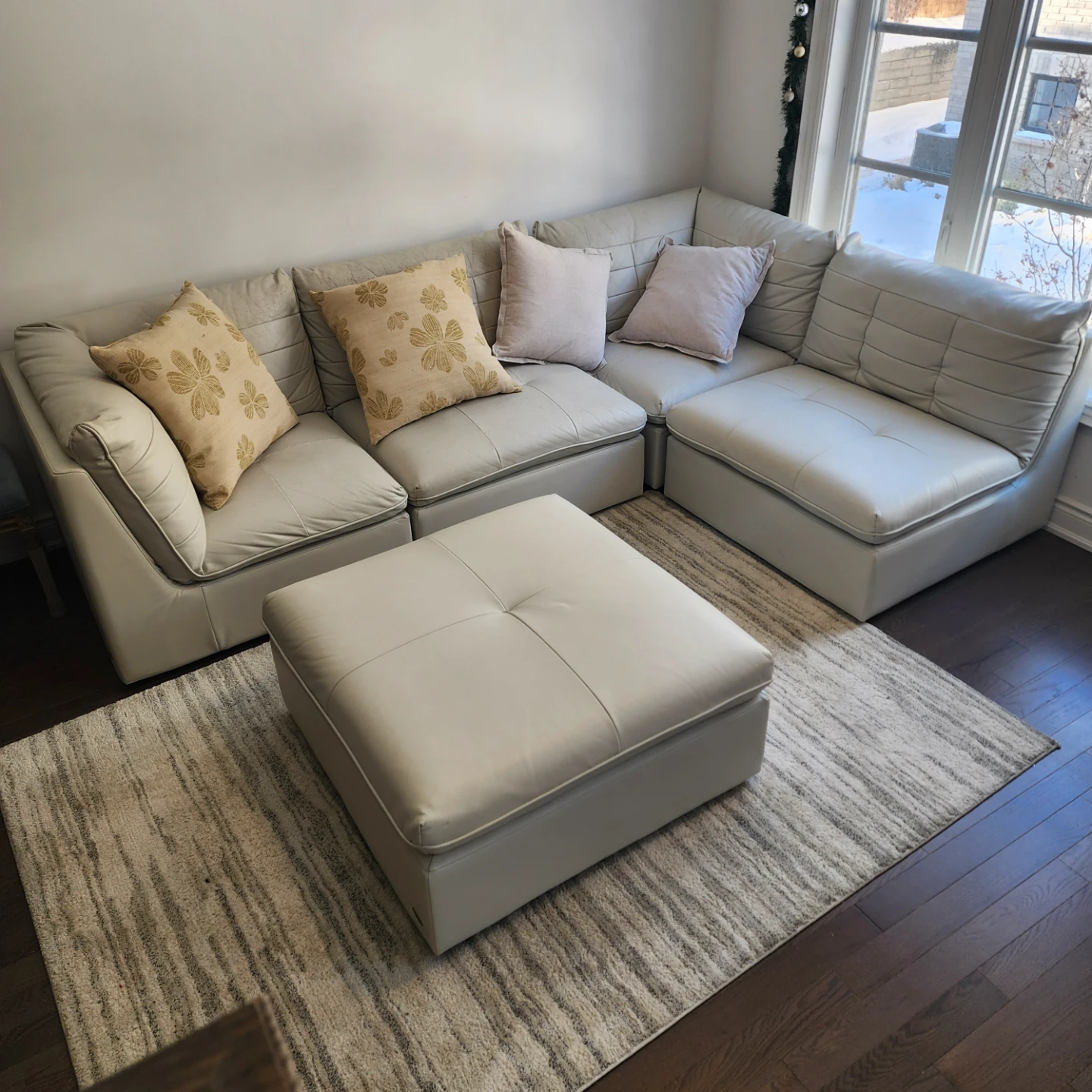 Modular Sectional Sofa - Light Grey - photo 3