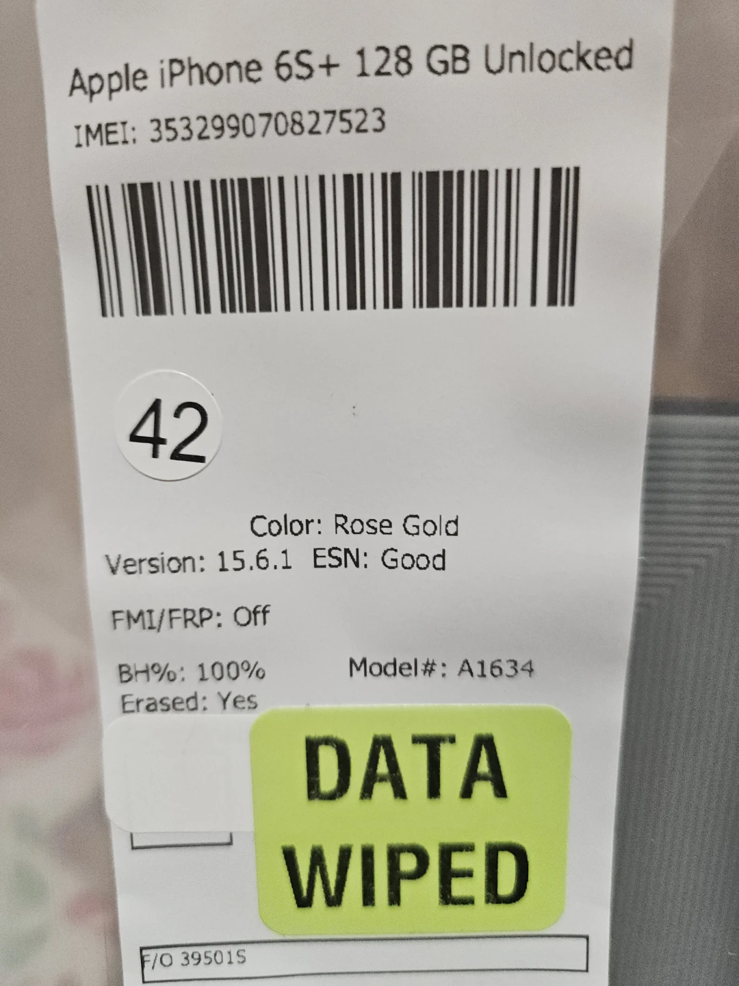 Apple iPhone 6S+ 128GB Rose Gold Unlocked - photo 5