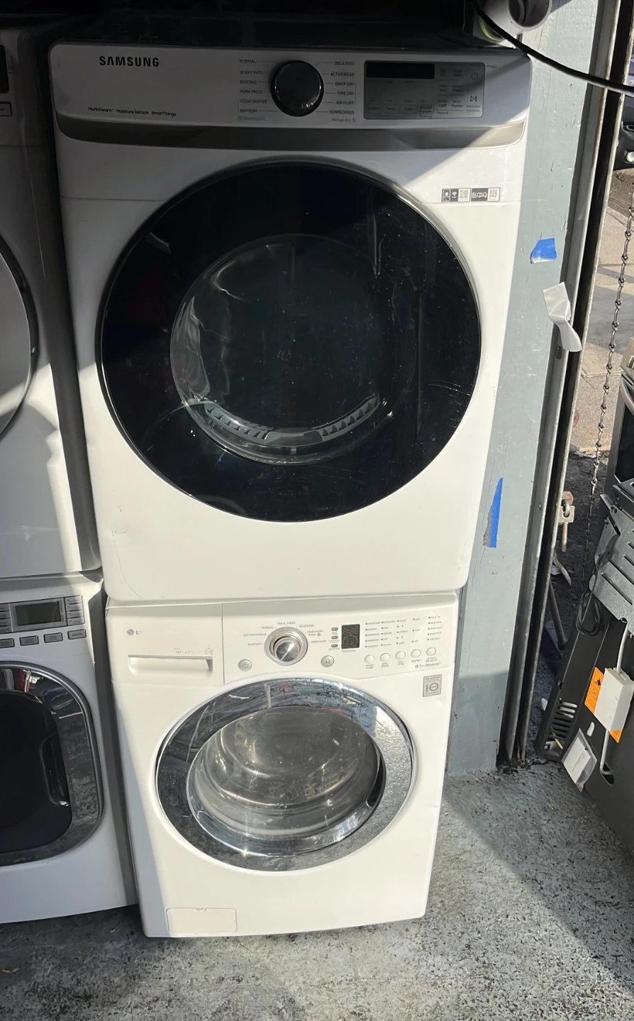 Dryer & LG Washer Set - White 27 inch Gas