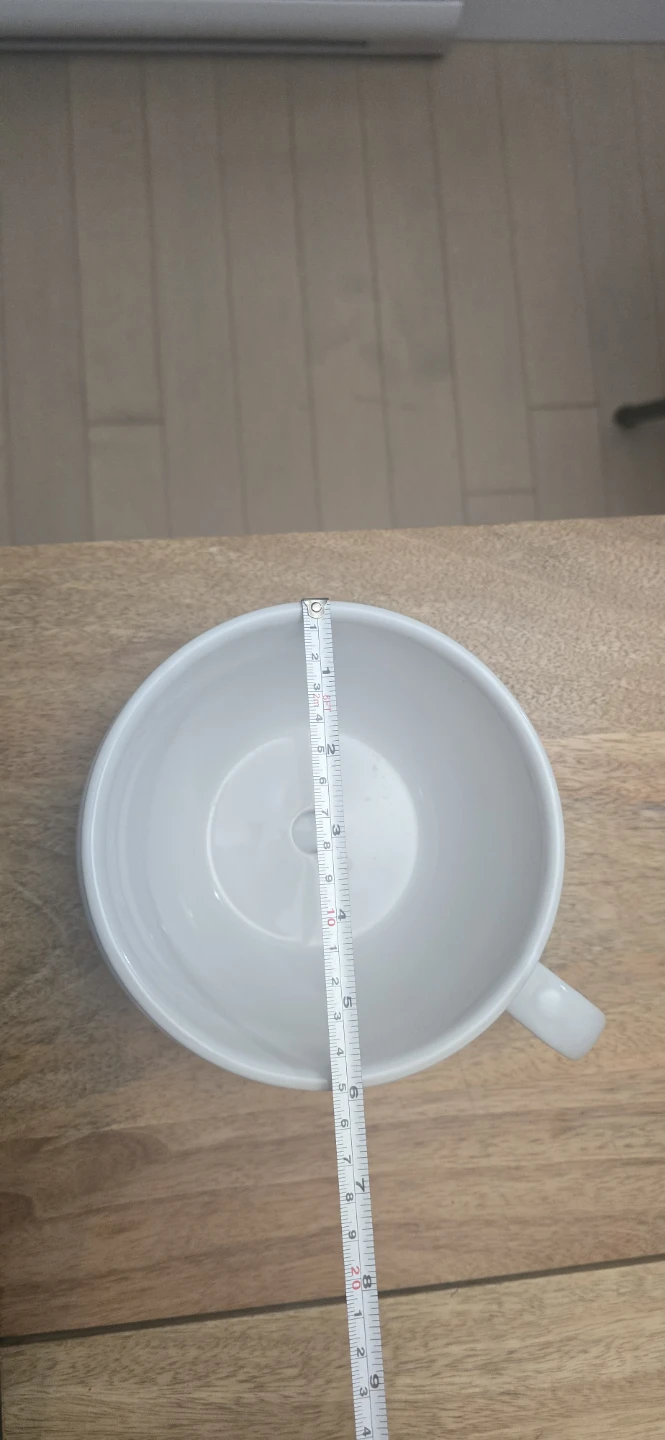 White Ceramic Cup Planter with Saucer - photo 3