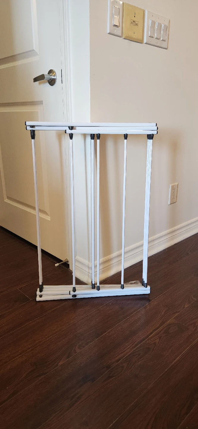 White Foldable Clothes Drying Rack - photo 2