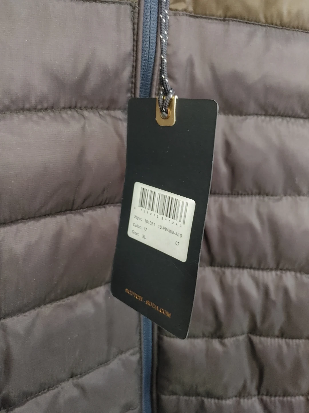 🧡BRAND NEW SCOTCH & SODA LIGHT PUFFER JACKET MENS XL* - photo 2