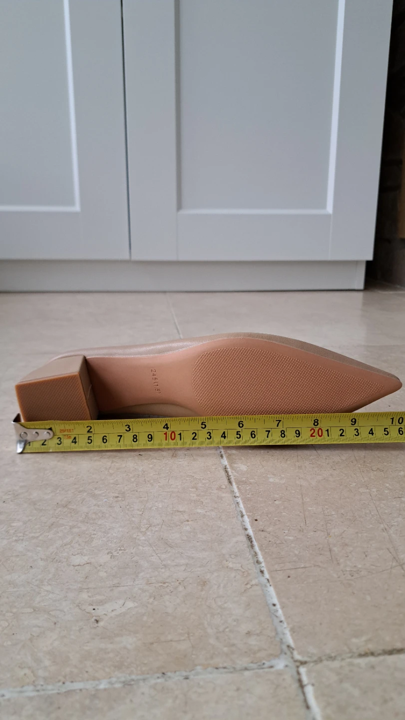 Beige Block Heel Pumps - New - photo 5