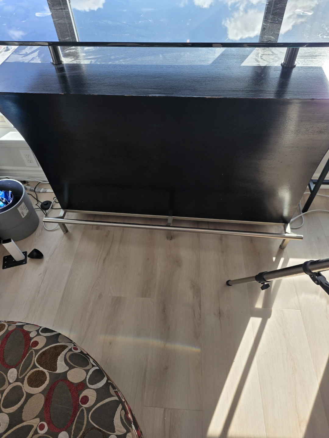SOLD**** Black Bar Unit with Glass Top - photo 5
