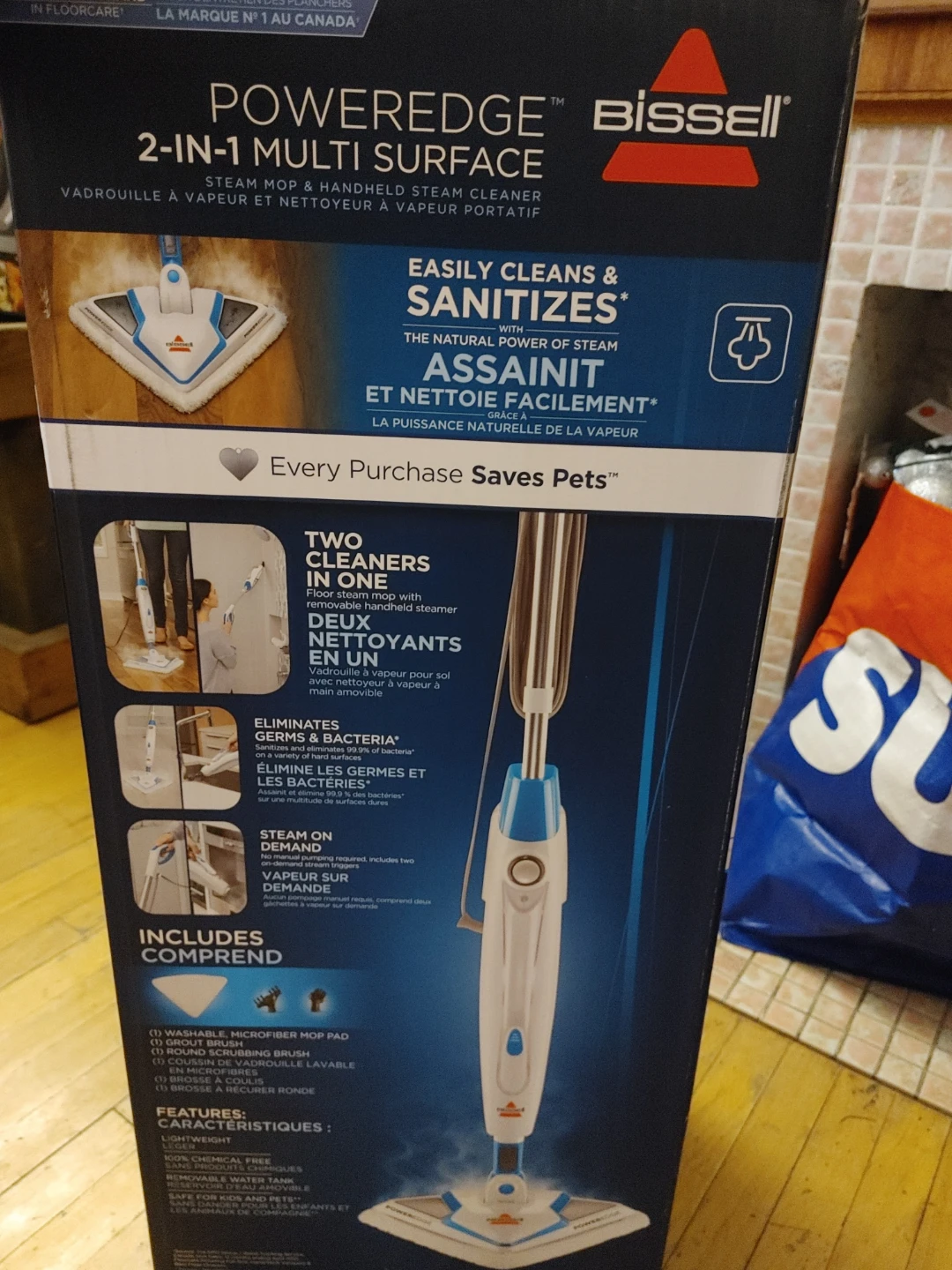 Bissell PowerEdge 2-in-1 Multi Surface Steam mop