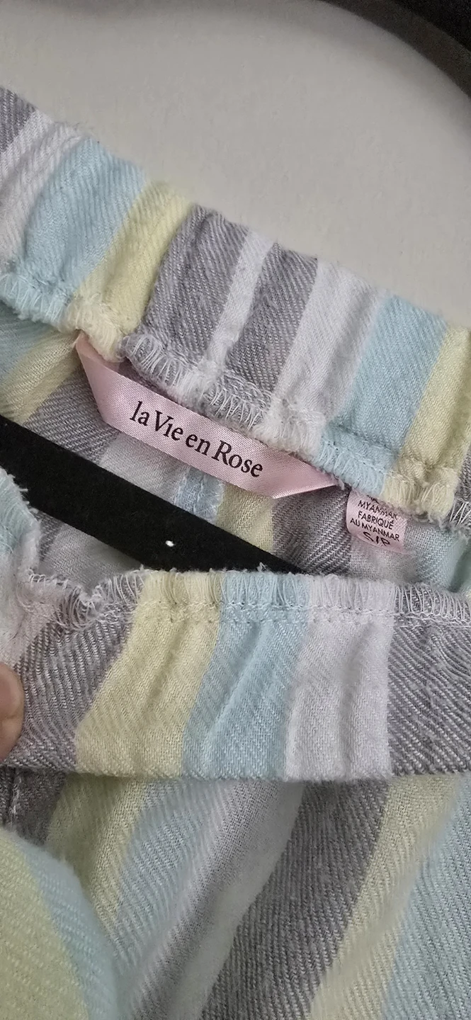 La Vie en Rose Striped Lounge Pants & Top Set s/p - photo 3