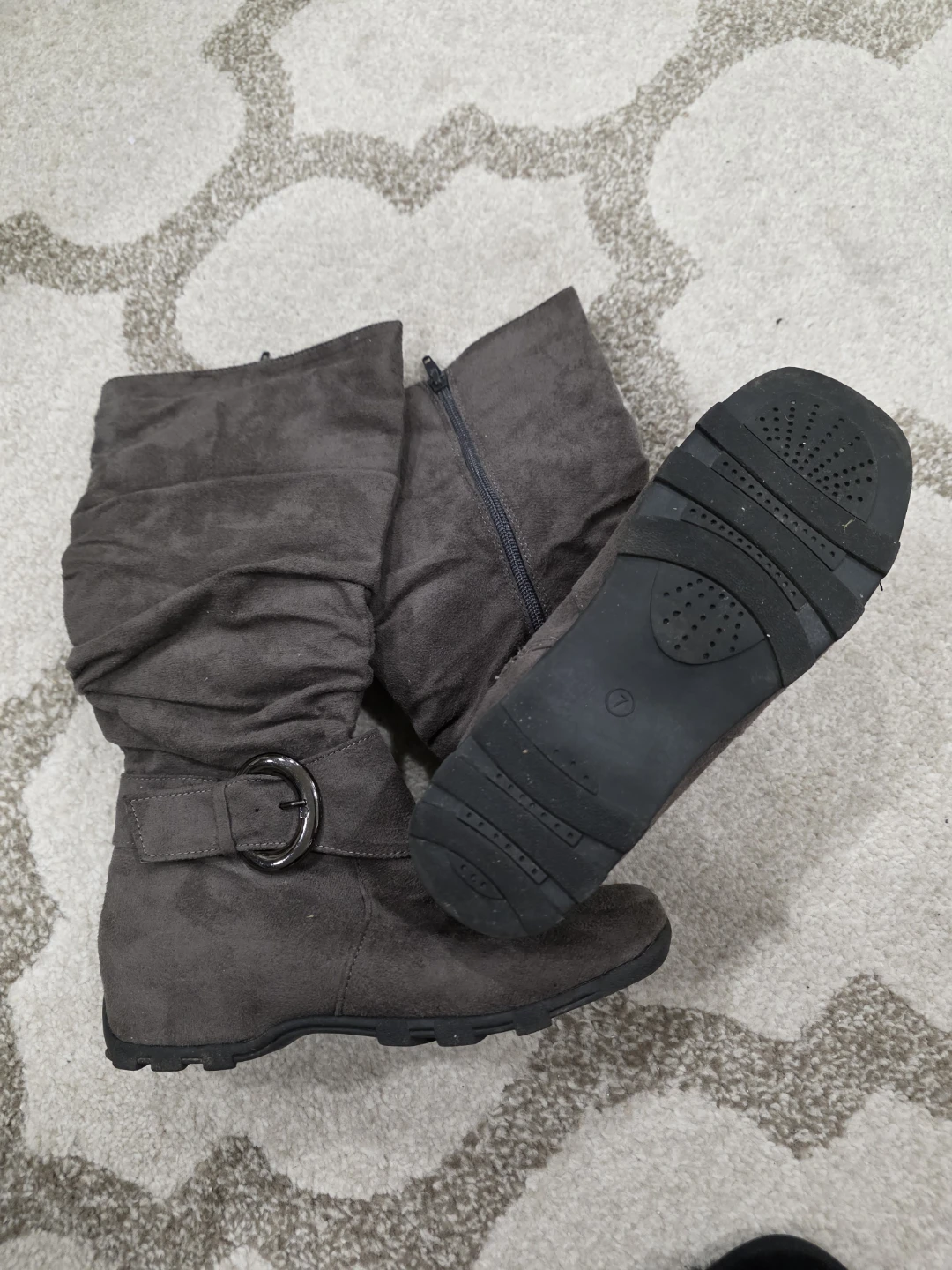 Girls' Grey Boots - Size 7 - photo 3