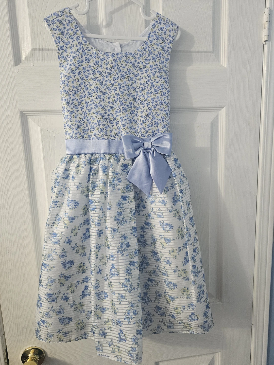 Girls Floral Dress with Bow