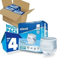 ATTENDS BARIATRIC DISPOSABLE UNDERWEAR 2XL UNISEX