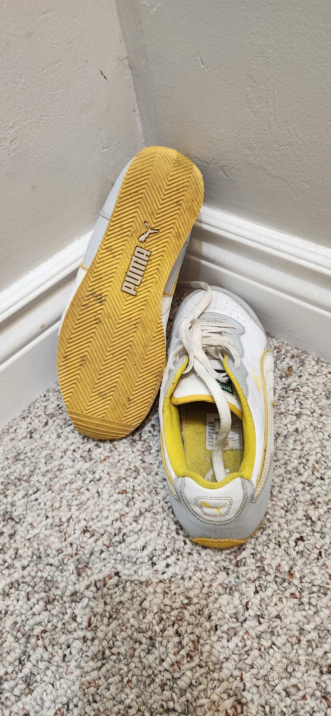 Puma White & Yellow Sneakers - US Women's 8.5 - photo 2