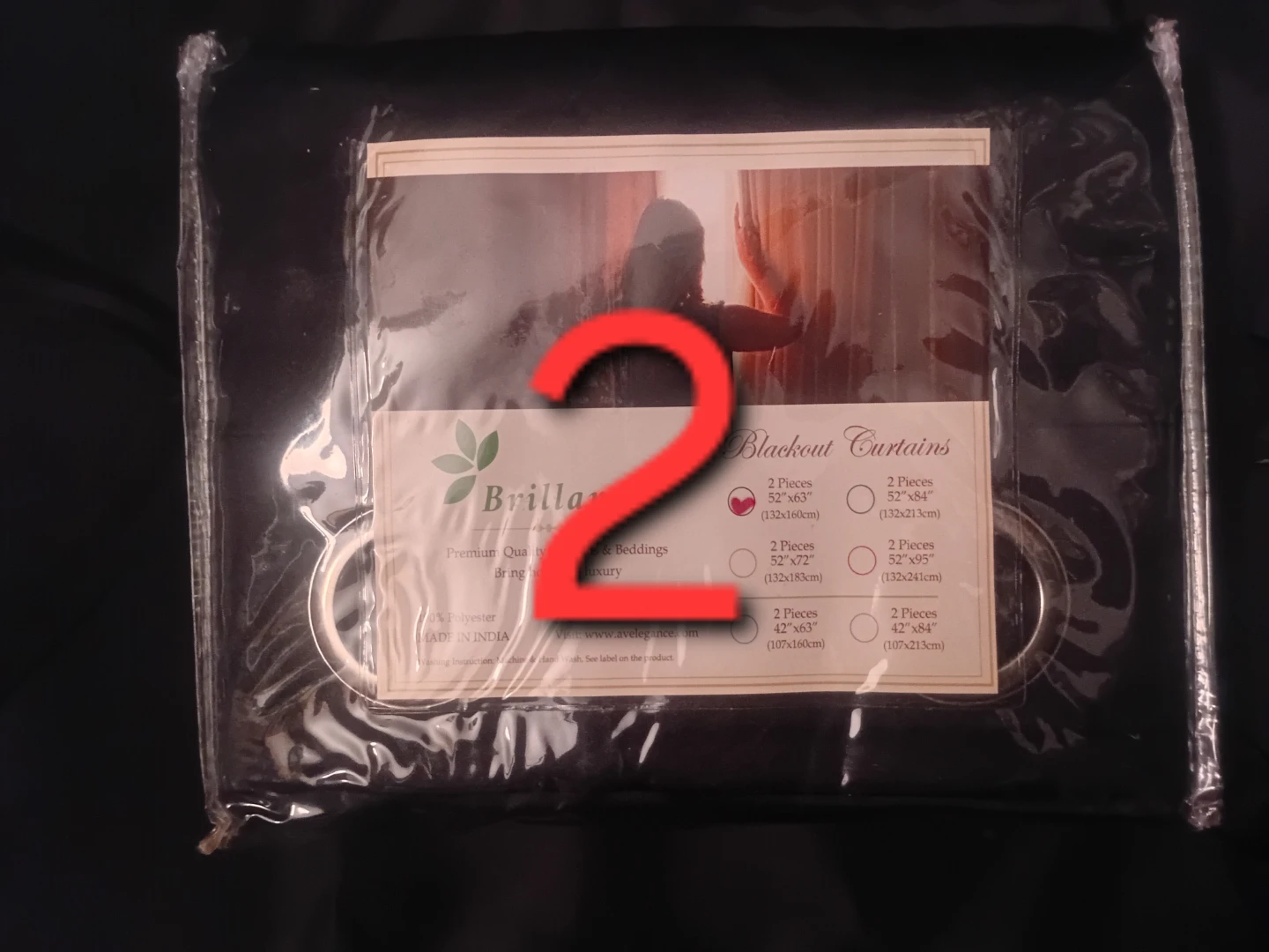 NEW!  Brillanzo BLACKOUT Curtains - 2 Pieces - photo 5