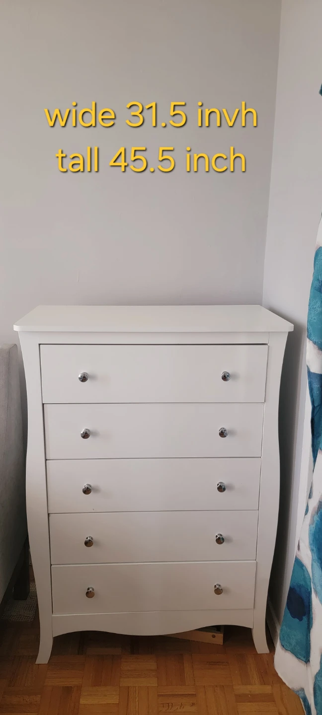 2 White Dresser Set and night table