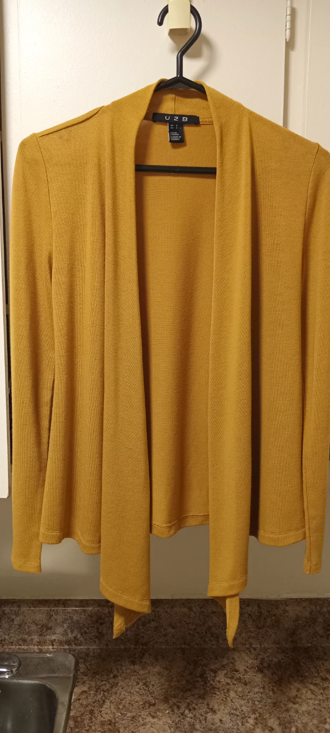 U2B Mustard Yellow Cardigan - Size S