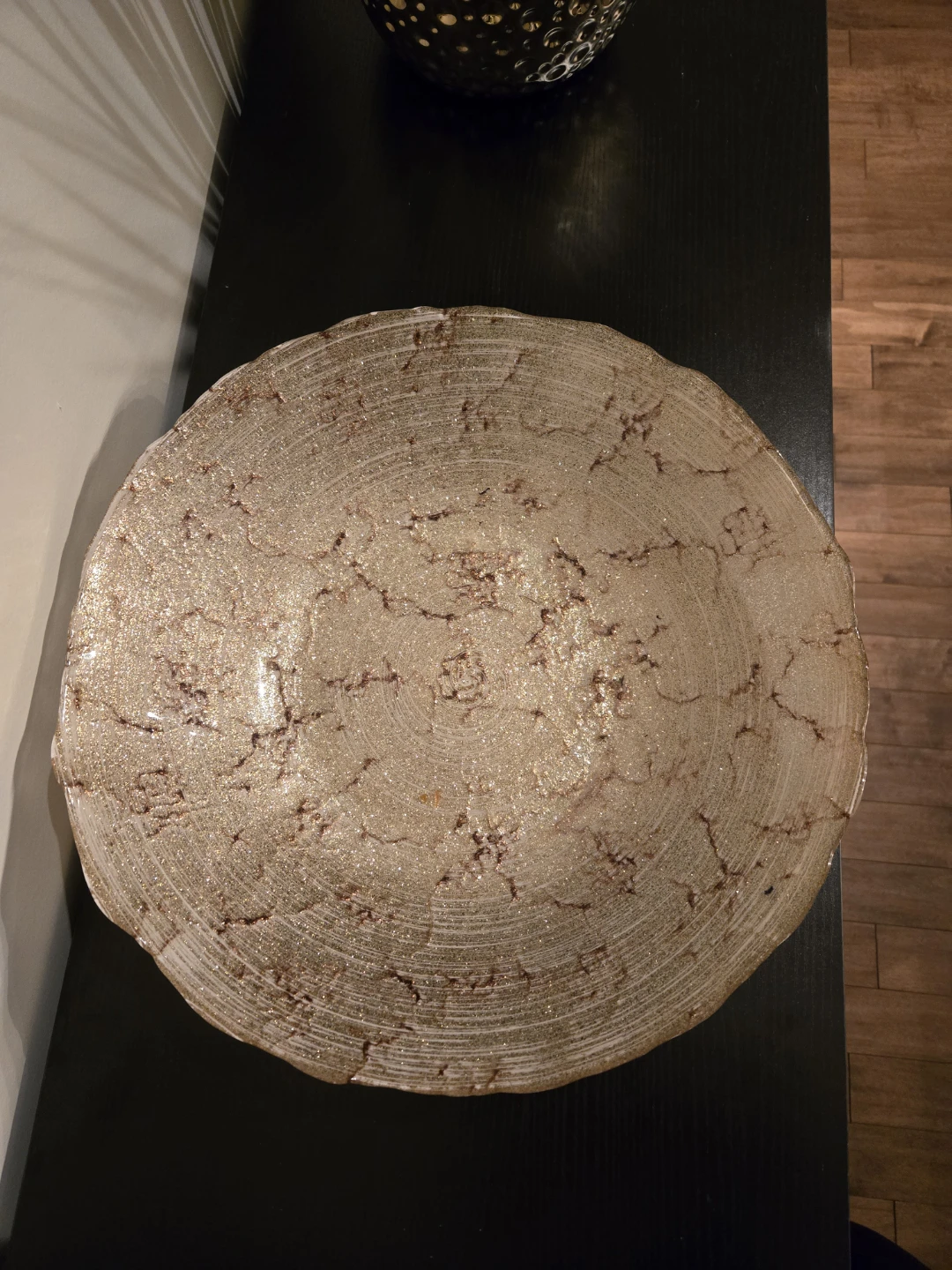 Decorative Gold Glass Bowl - photo 2